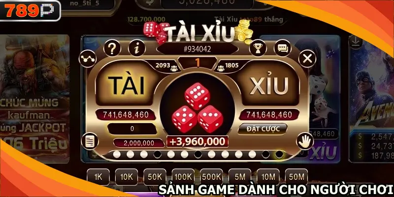 Sảnh game dành cho người chơi